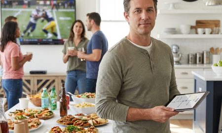 Super Bowl party day-of hosting: a calm game-day schedule