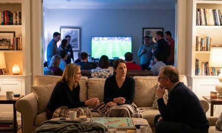 Super Bowl ‘quiet corner’ setup for non-fans and overstimulated guests