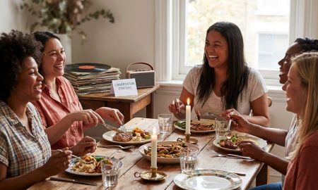 Valentine’s Day ‘friendship dinner’ entertainment (light hosting + table conversation)